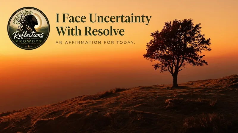 I Face Uncertainty With Resolve