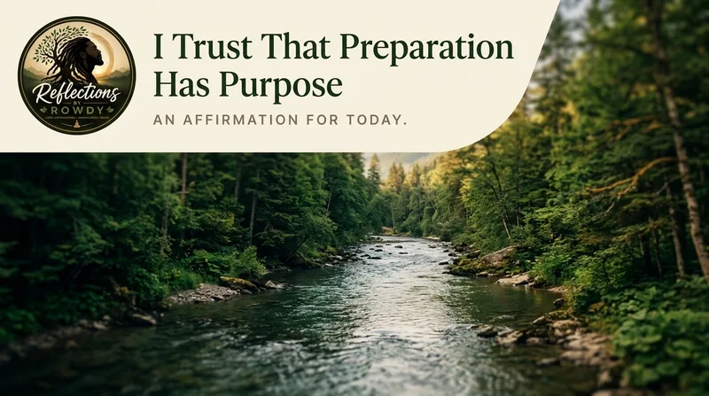 I Trust That Preparation Has Purpose