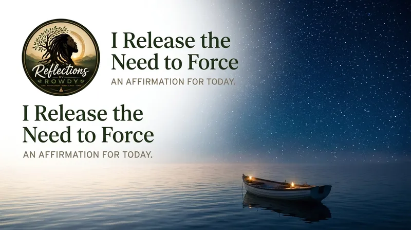 I Release the Need to Force