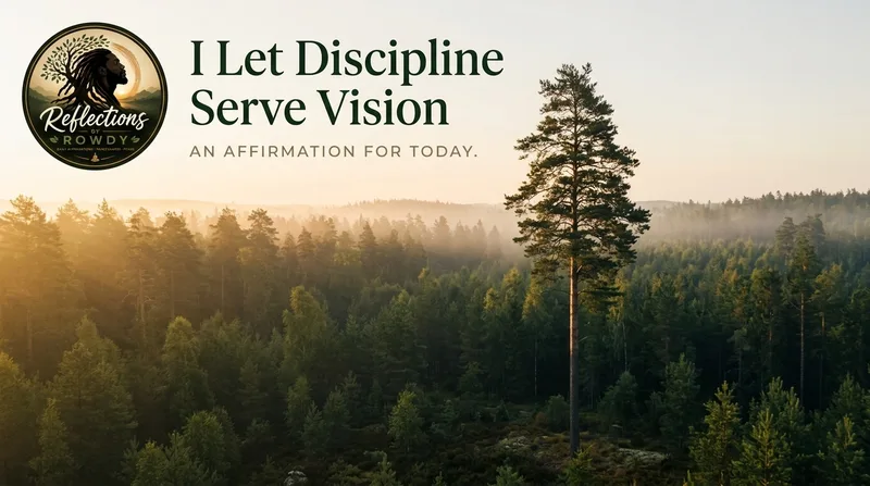I Let Discipline Serve Vision