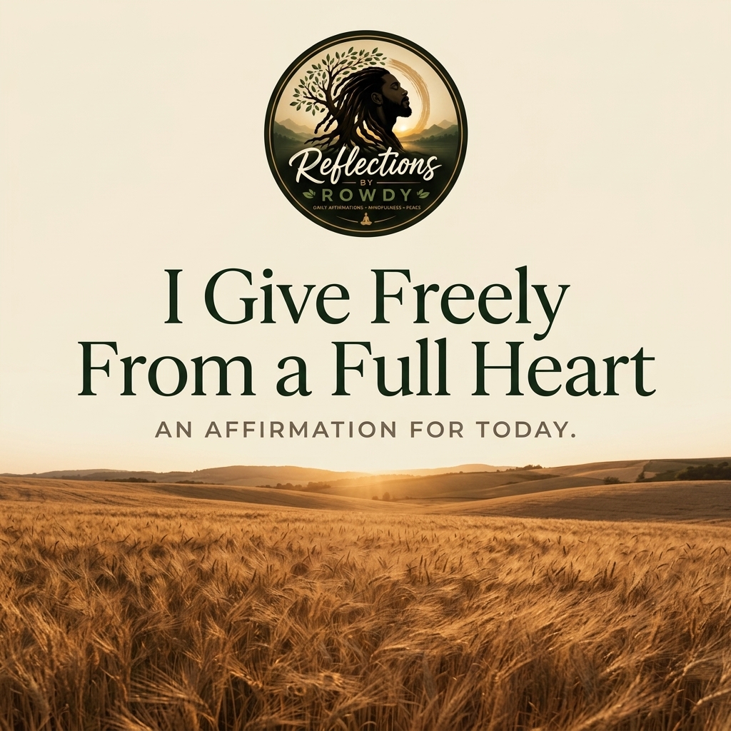 I Give Freely From a Full Heart