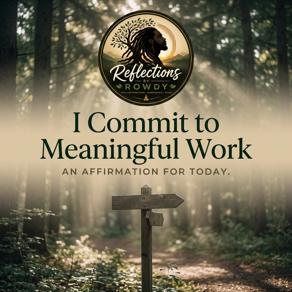 I Commit to Meaningful Work