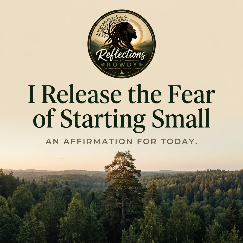 I Release the Fear of Starting Small