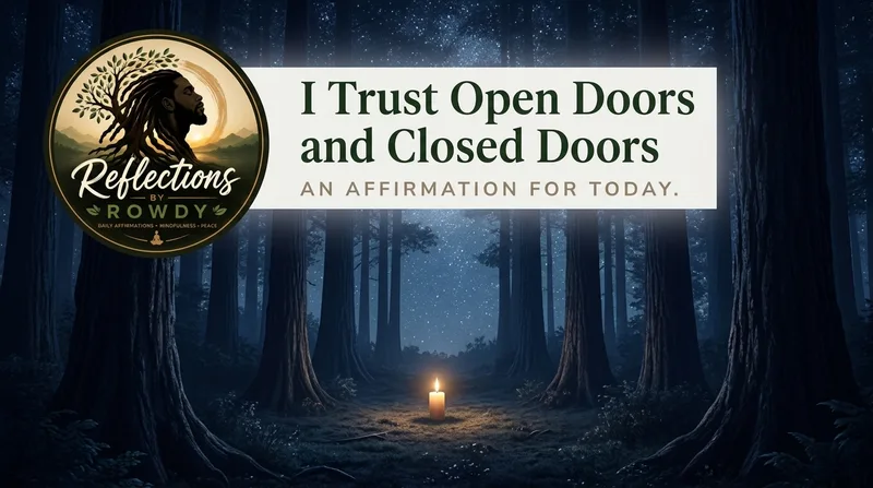 I Trust Open Doors and Closed Doors