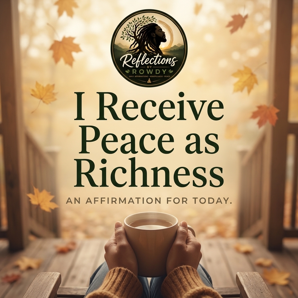 I Receive Peace as Richness