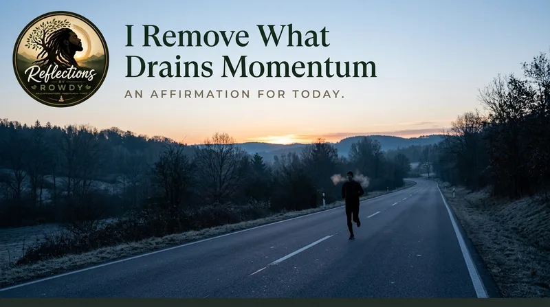 I Remove What Drains Momentum