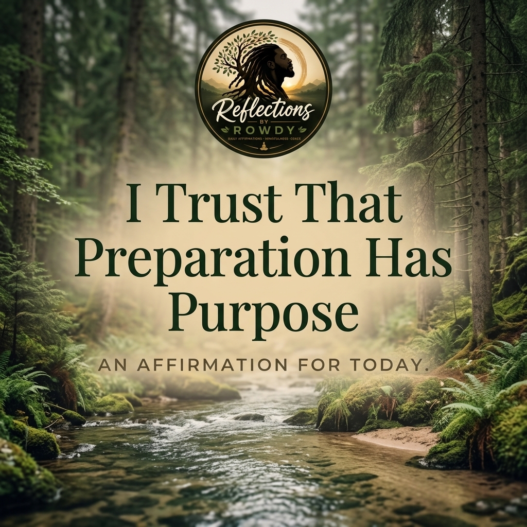 I Trust That Preparation Has Purpose