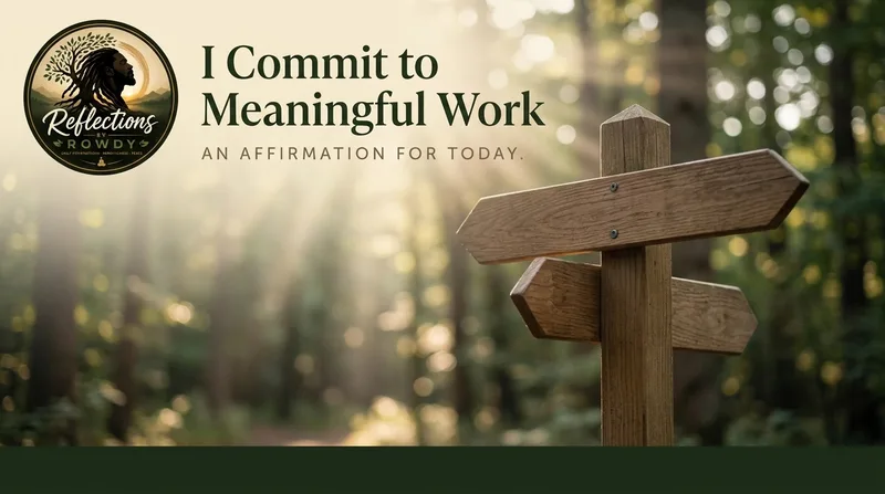 I Commit to Meaningful Work
