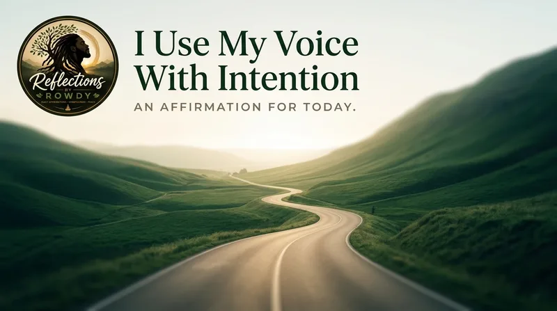 I Use My Voice With Intention