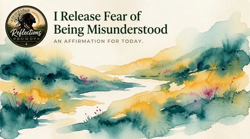 I Release Fear of Being Misunderstood