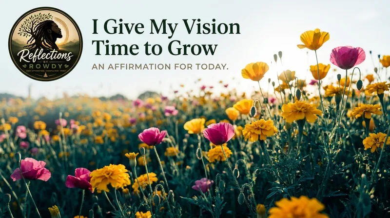 I Give My Vision Time to Grow