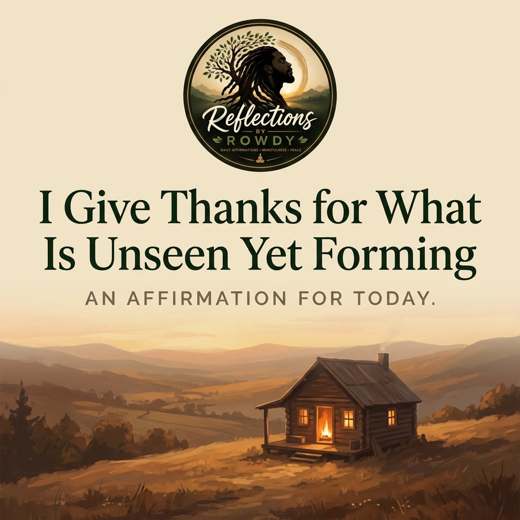 I Give Thanks for What Is Unseen Yet Forming