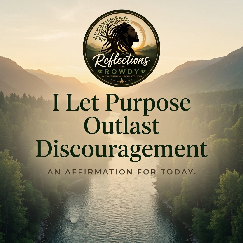 I Let Purpose Outlast Discouragement