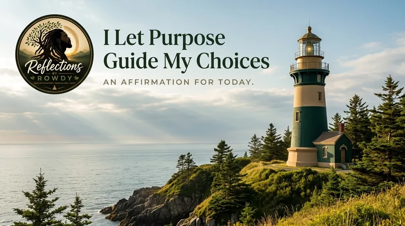 I Let Purpose Guide My Choices