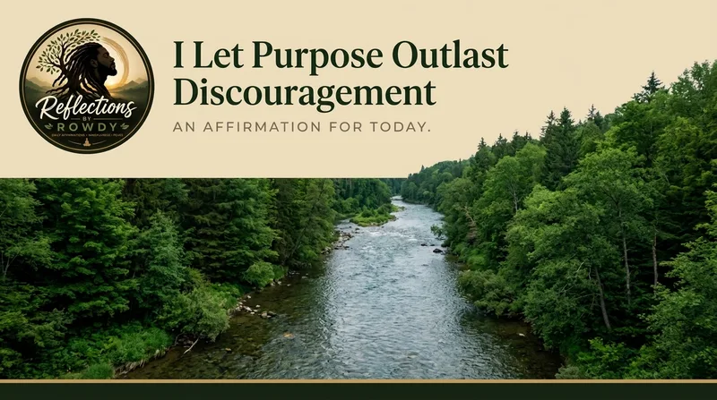 I Let Purpose Outlast Discouragement