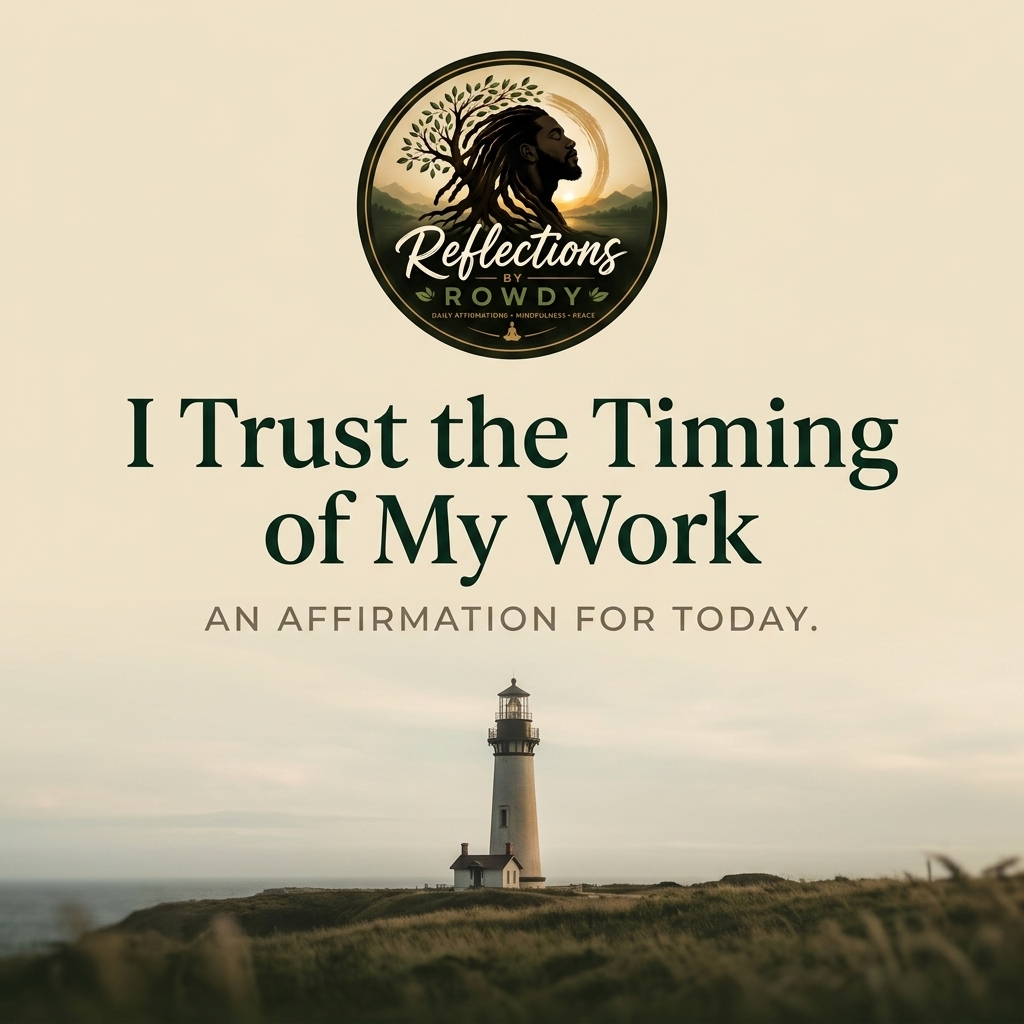 I Trust the Timing of My Work