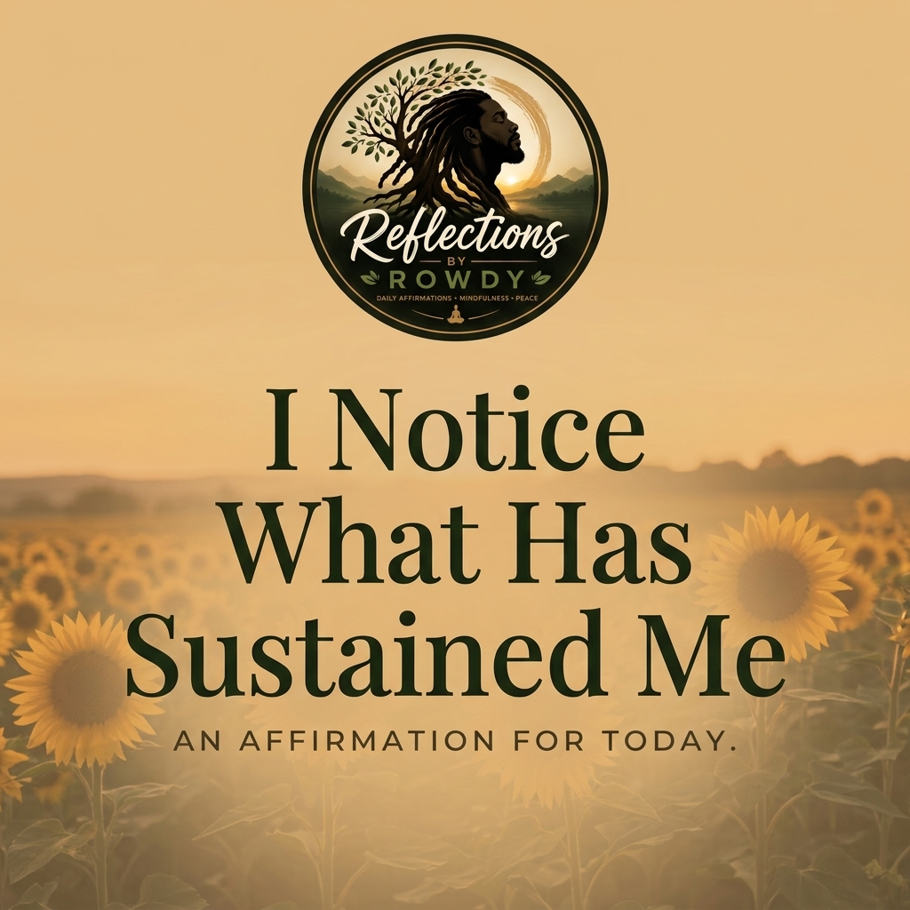I Notice What Has Sustained Me