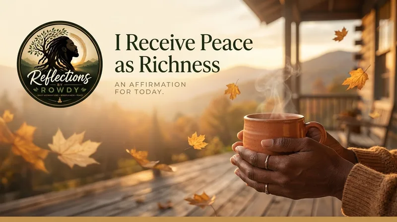 I Receive Peace as Richness