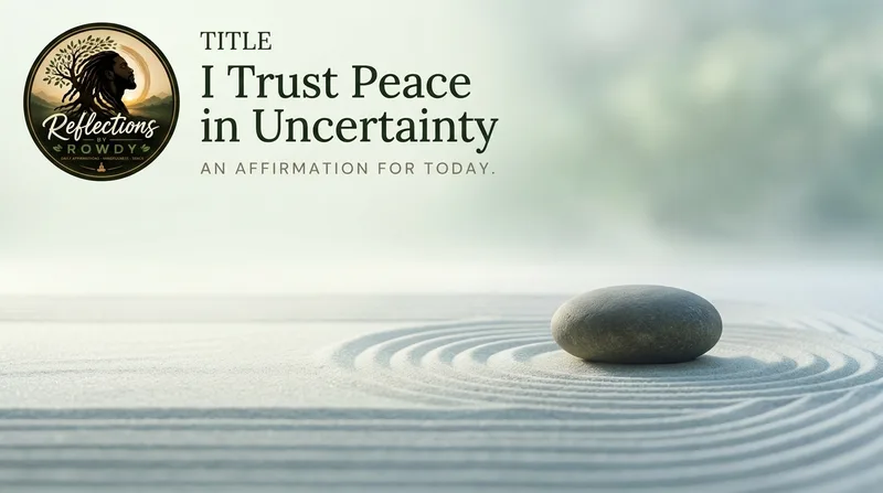 I Trust Peace in Uncertainty