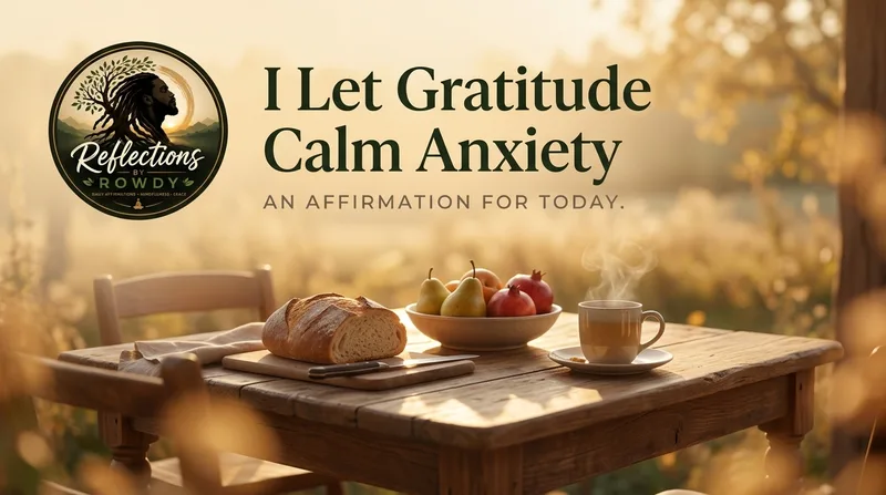 I Let Gratitude Calm Anxiety