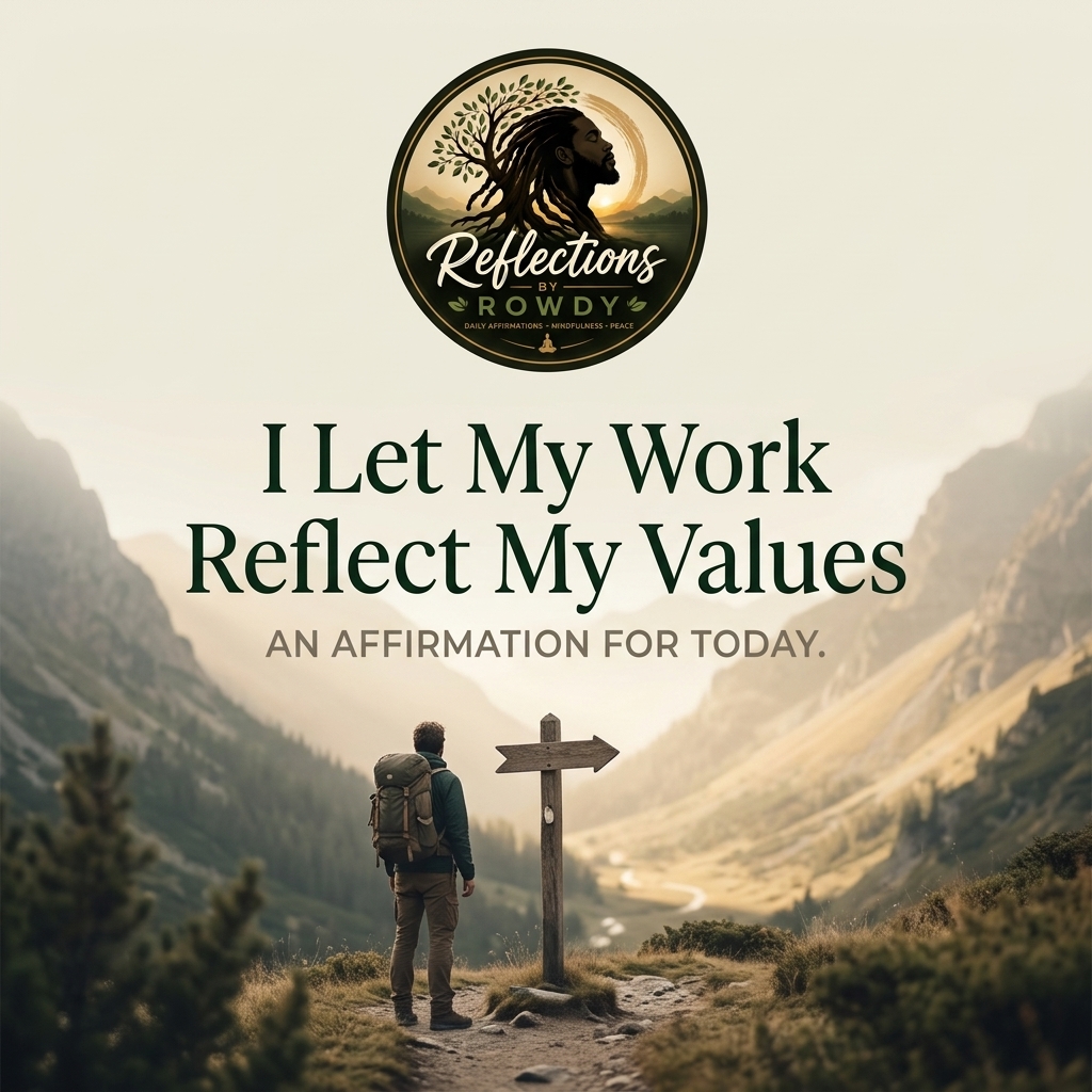 I Let My Work Reflect My Values