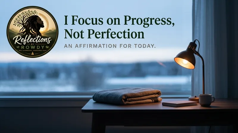 I Focus on Progress, Not Perfection